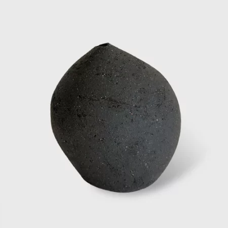 Soliflore grès brut noir