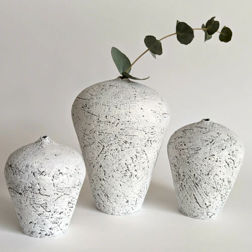 Soliflore texturé blanc – Image 2