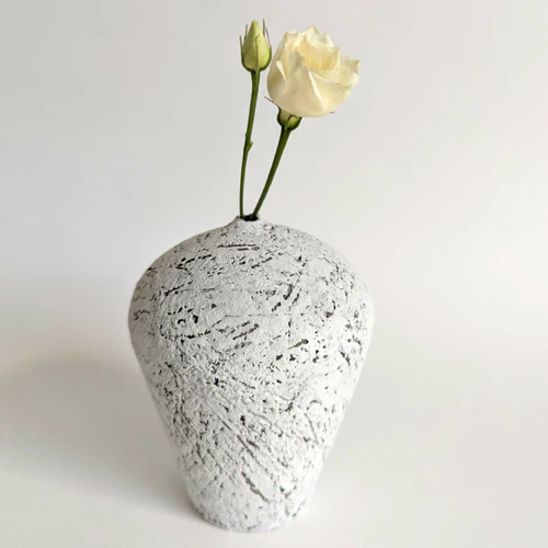 Soliflore texturé blanc – Image 3